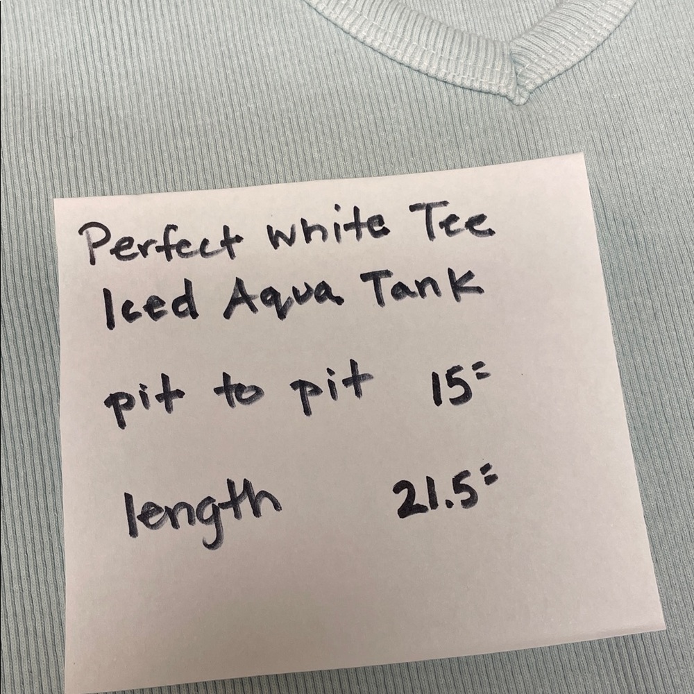 Perfect White Tee Maria Iced Aqua Tank - Picture 6 of 6